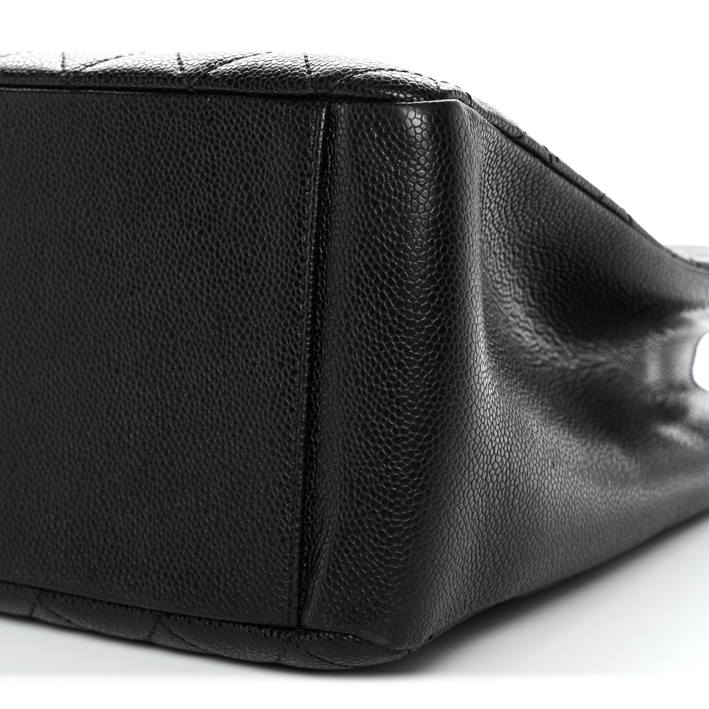 Caviar Quilted Grand Shopping Tote GST Black