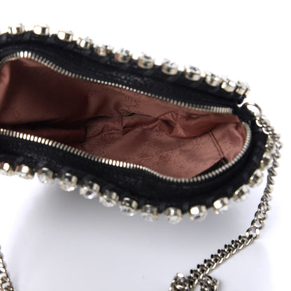 Stella McCartney Shaggy Deer Crystal Falabella Heart Crossbody Bag Black 5 of 9