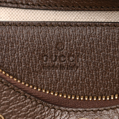 Gucci GG Supreme Monogram Textured Dollar Calfskin Web Small Ophidia GG Handbag Beige Ebony New Acero 6 of 14