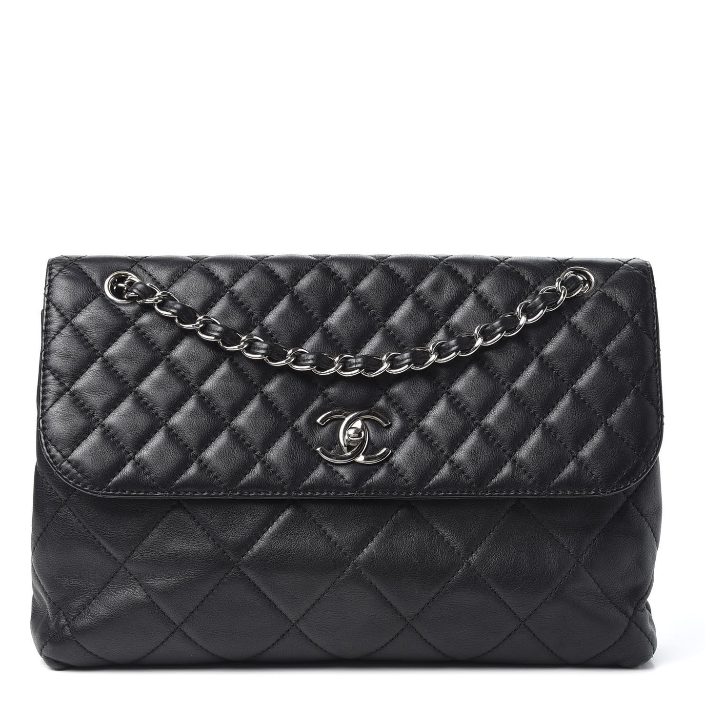 Calfskin Quilted In The Business Flap Bag Black