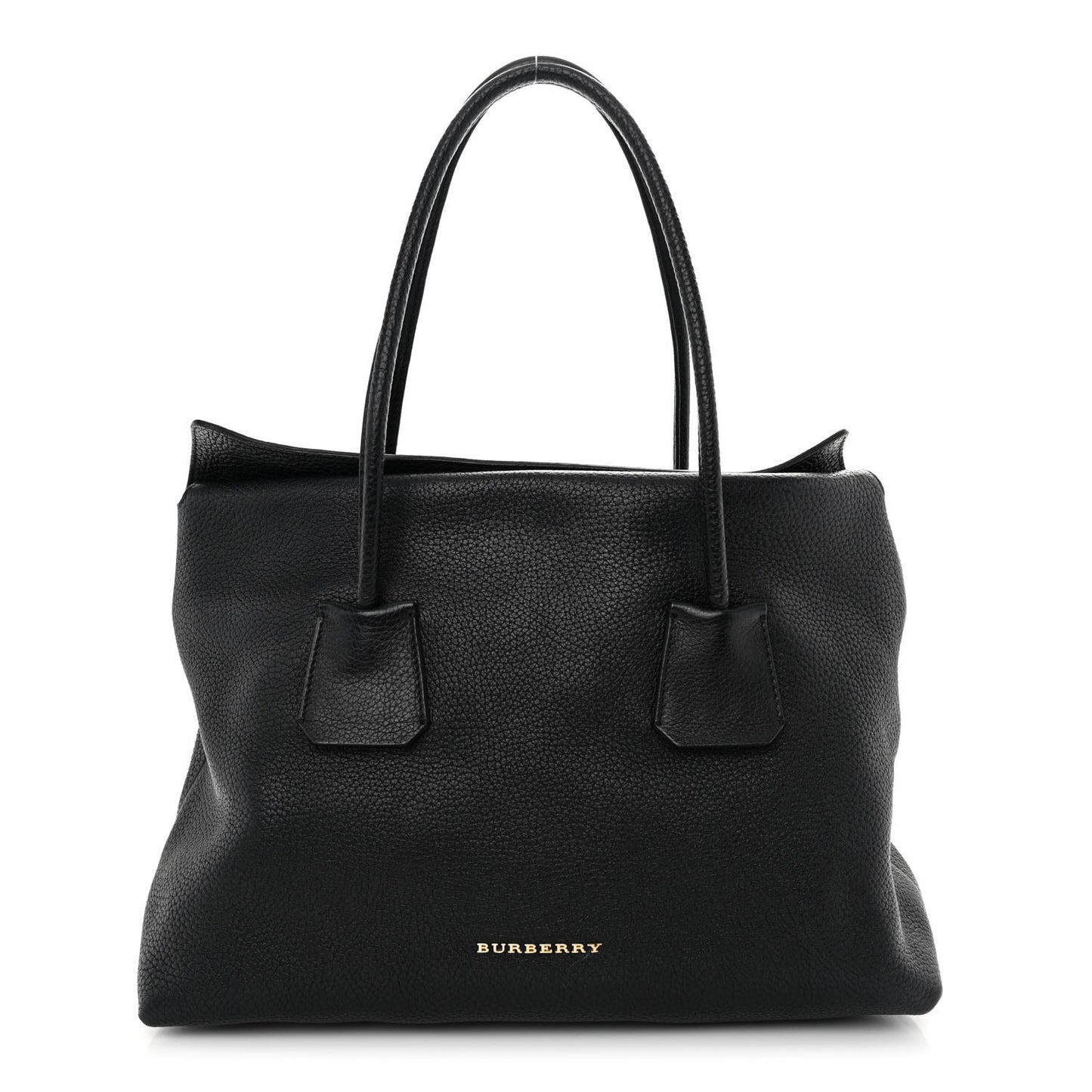 London Grainy Calfskin Medium Baynard Tote Black