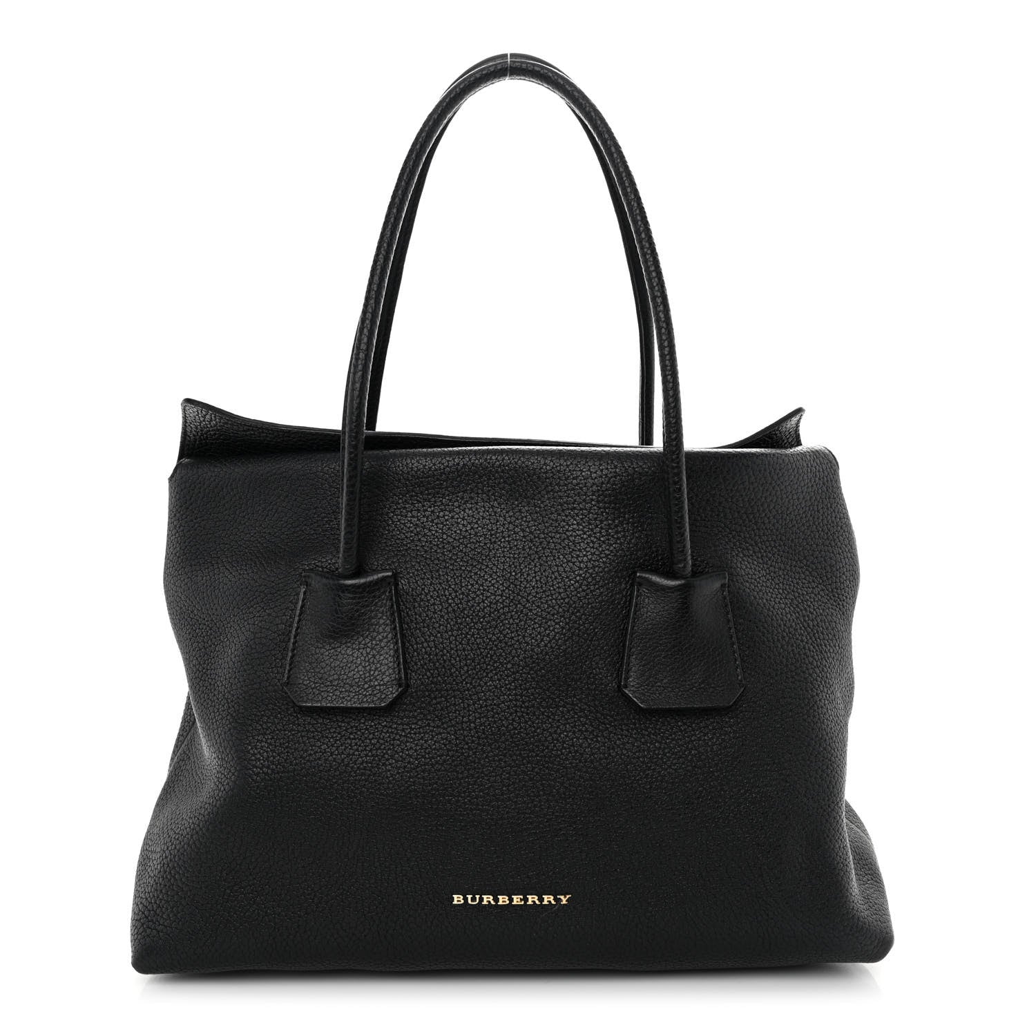 Burberry London Grainy Calfskin Medium Baynard Tote Black 1 of 9