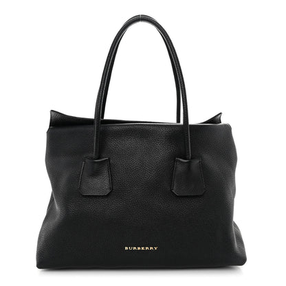 Burberry London Grainy Calfskin Medium Baynard Tote Black 1 of 9