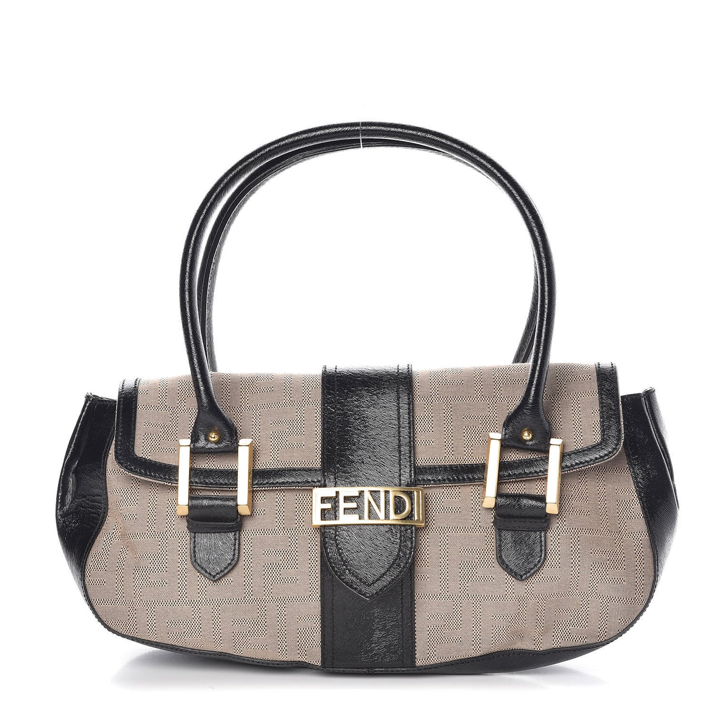 Zucca Shadow Shoulder Bag Black