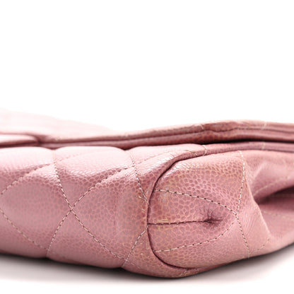 Chanel Caviar Quilted Clutch With Chain Flap Purple 10 of 16