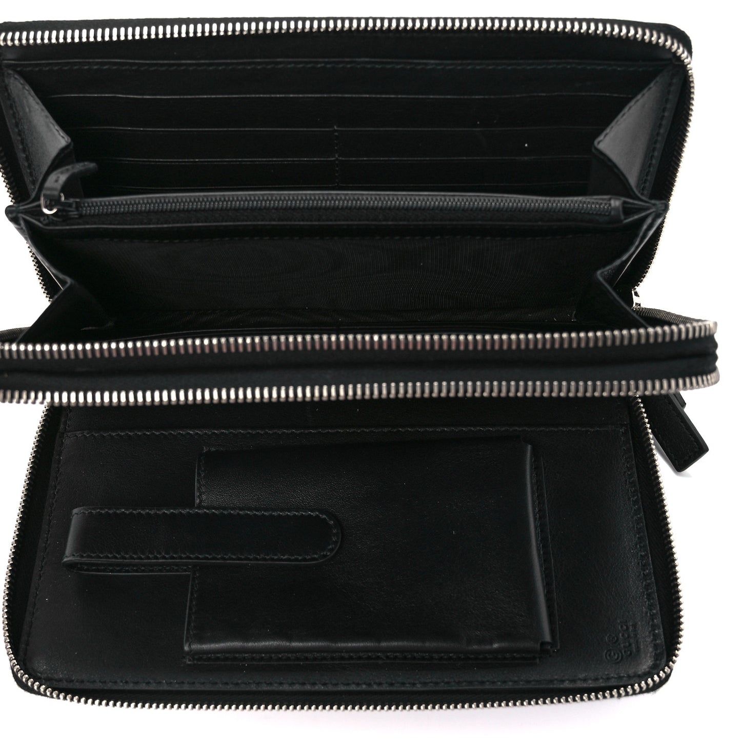 Microguccissima Zip Around Top Handle Travel Wallet Testa di Moro