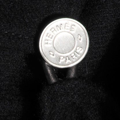 Hermes Cashmere Swift Petit H Poncho Black Rubis 6 of 8