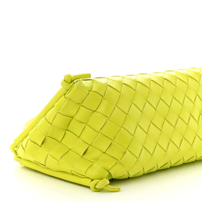 Bottega Veneta Nappa Intrecciato Pouch On Strap Acid Kiwi 8 of 11