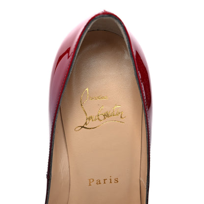 Christian Louboutin Patent Degrade New Very Prive 120 Pumps 35 Black Red 7 of 8