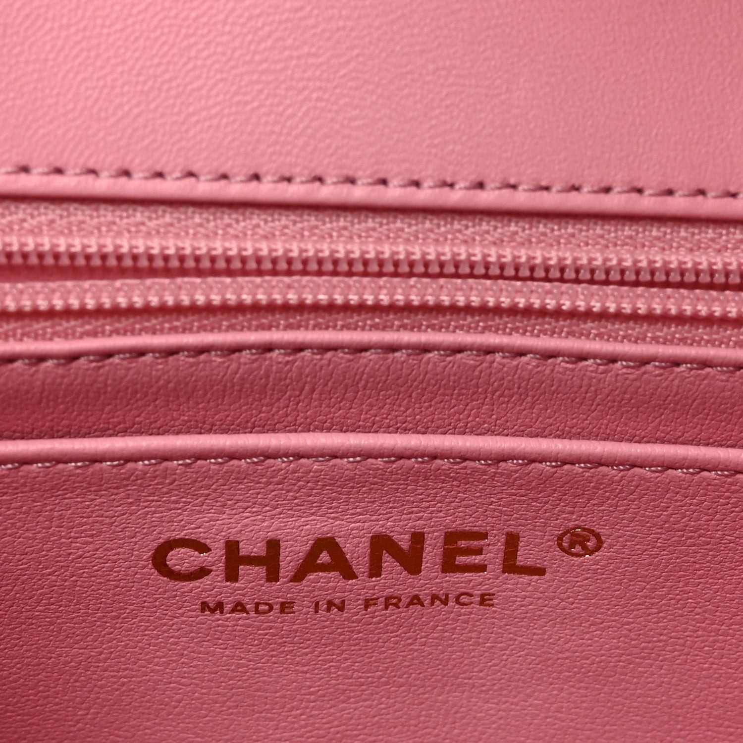 Chanel Metallic Lambskin Viscose Woven Flap Pink Gold 6 of 10