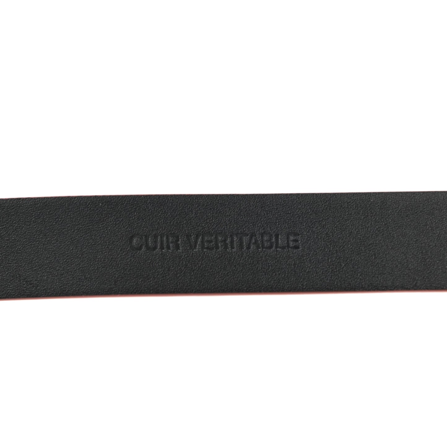 Calfskin CC Pearl Chain Belt 80 32 Red