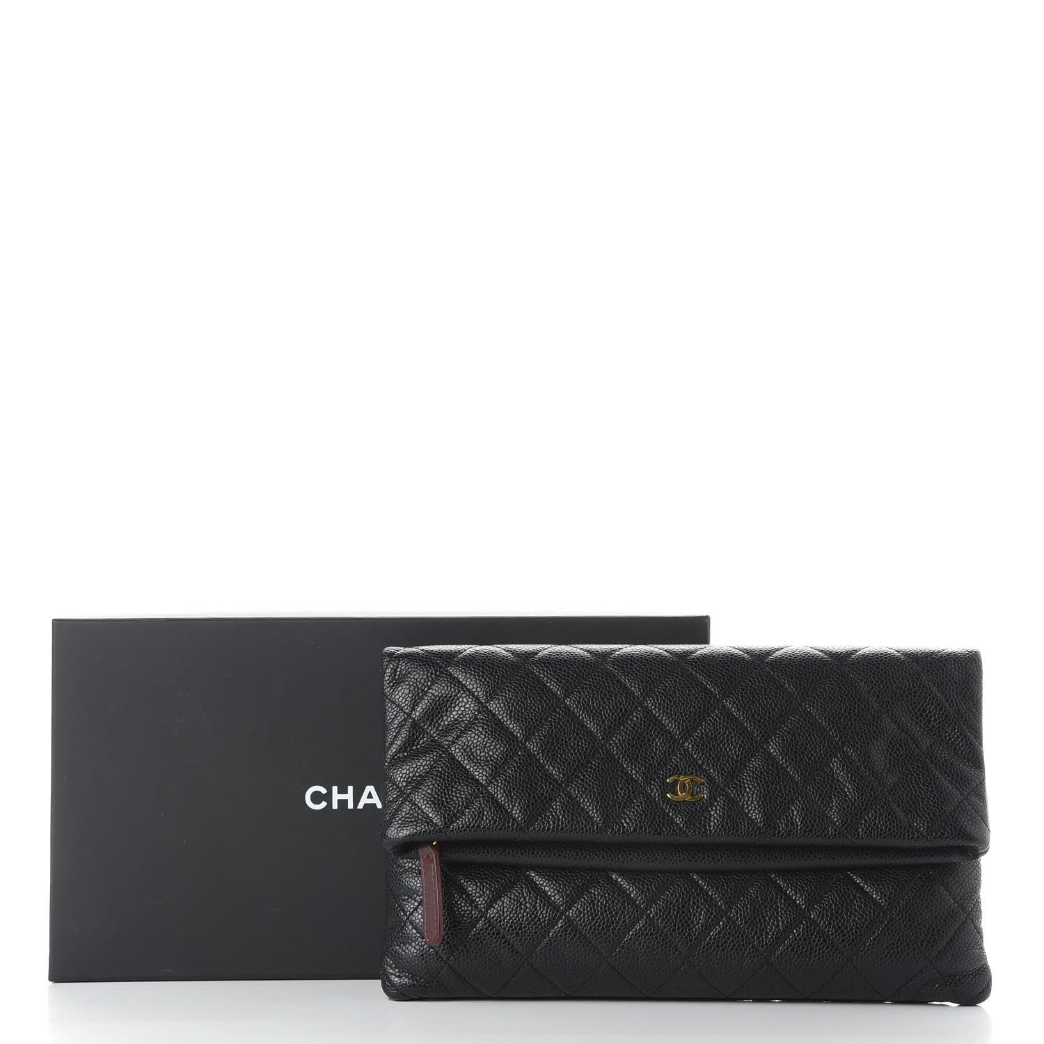 Chanel Caviar Quilted CC Beauty Clutch Black 7 of 8