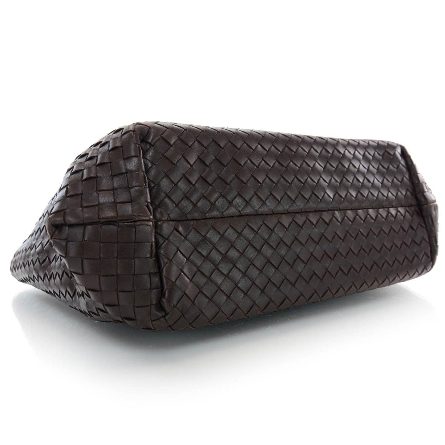 Nappa Intrecciato Large Capri Tote Ebano