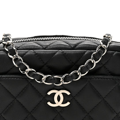 Chanel Lambskin Quilted Small Camera Case Black 8 of 11