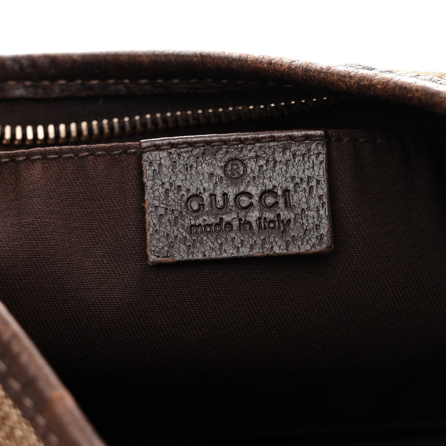 Gucci Monogram D Ring Abbey Pochette Brown 6 of 14