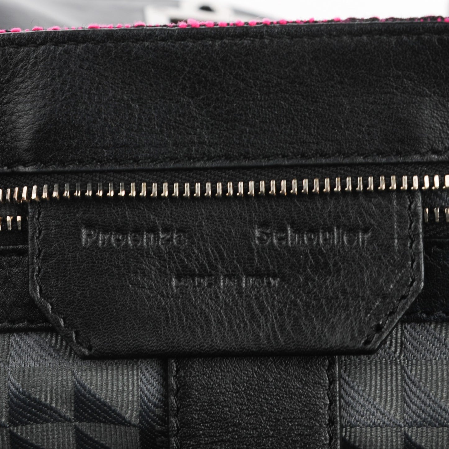 Tweed Lambskin Medium PS1 Satchel Berry Fuxia Pink