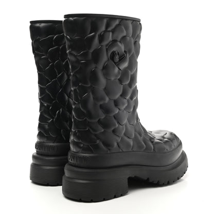 Valentino Garavani Rubber Atelier 03 Rose Edition 30/50mm Short Rainboots 37 Black 4 of 8