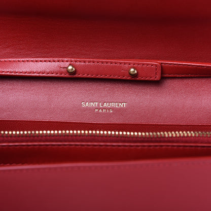 Saint Laurent Patent Calfskin Monogram Kate Wallet On Chain Red 8 of 9