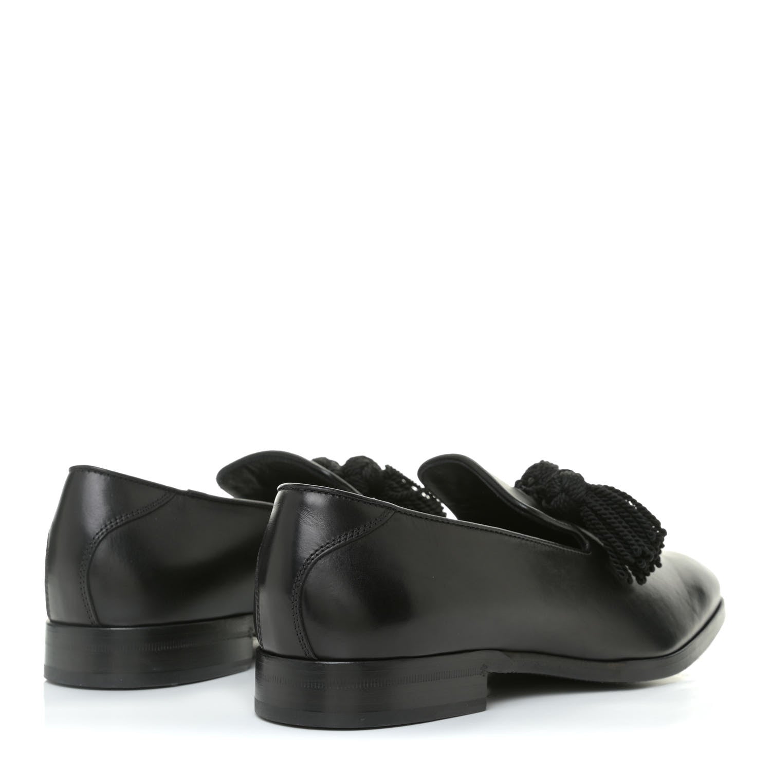 Jimmy Choo Nappa Mens Foxley Tassel Loafers 41 Black 3 of 10