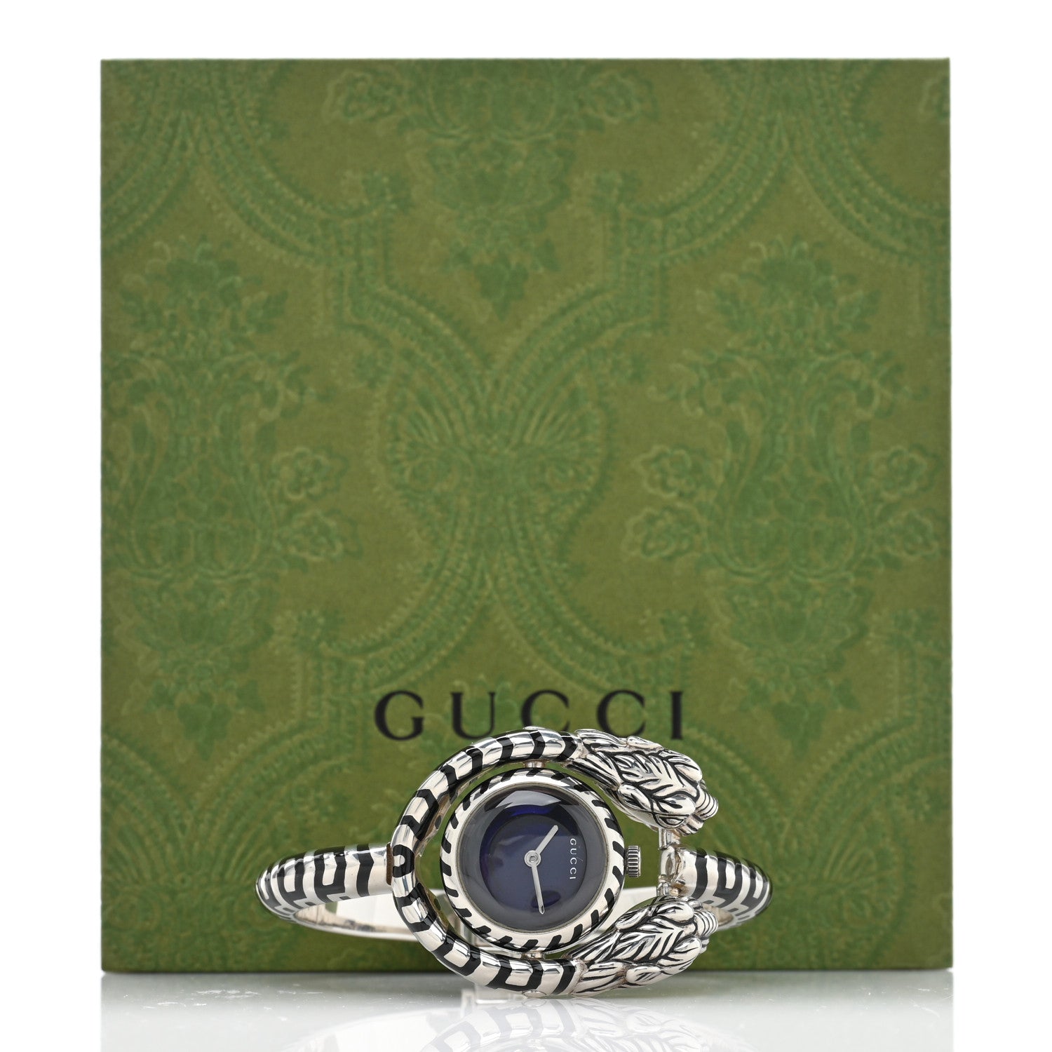 Gucci Sterling Silver Black Mother of Pearl 23mm Dionysus Quartz Watch 6 of 6