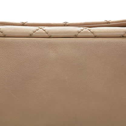 Chanel Calfskin Quilted Retro Chain Accordion Flap Beige 7 of 7