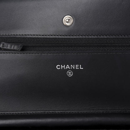 Chanel Caviar Timeless CC Wallet On Chain WOC Black 6 of 12