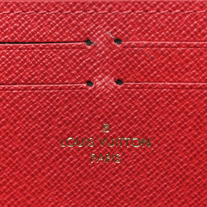 Louis Vuitton Damier Ebene Clemence Wallet Cherry 6 of 8