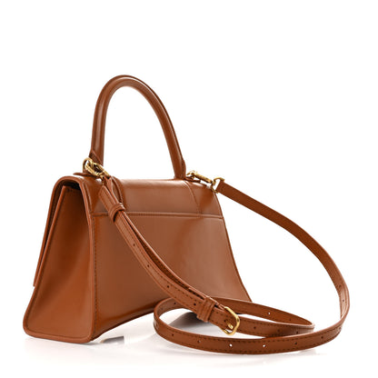 Balenciaga Shiny Box Calfskin Small Hourglass Top Handle Bag Camel 3 of 11