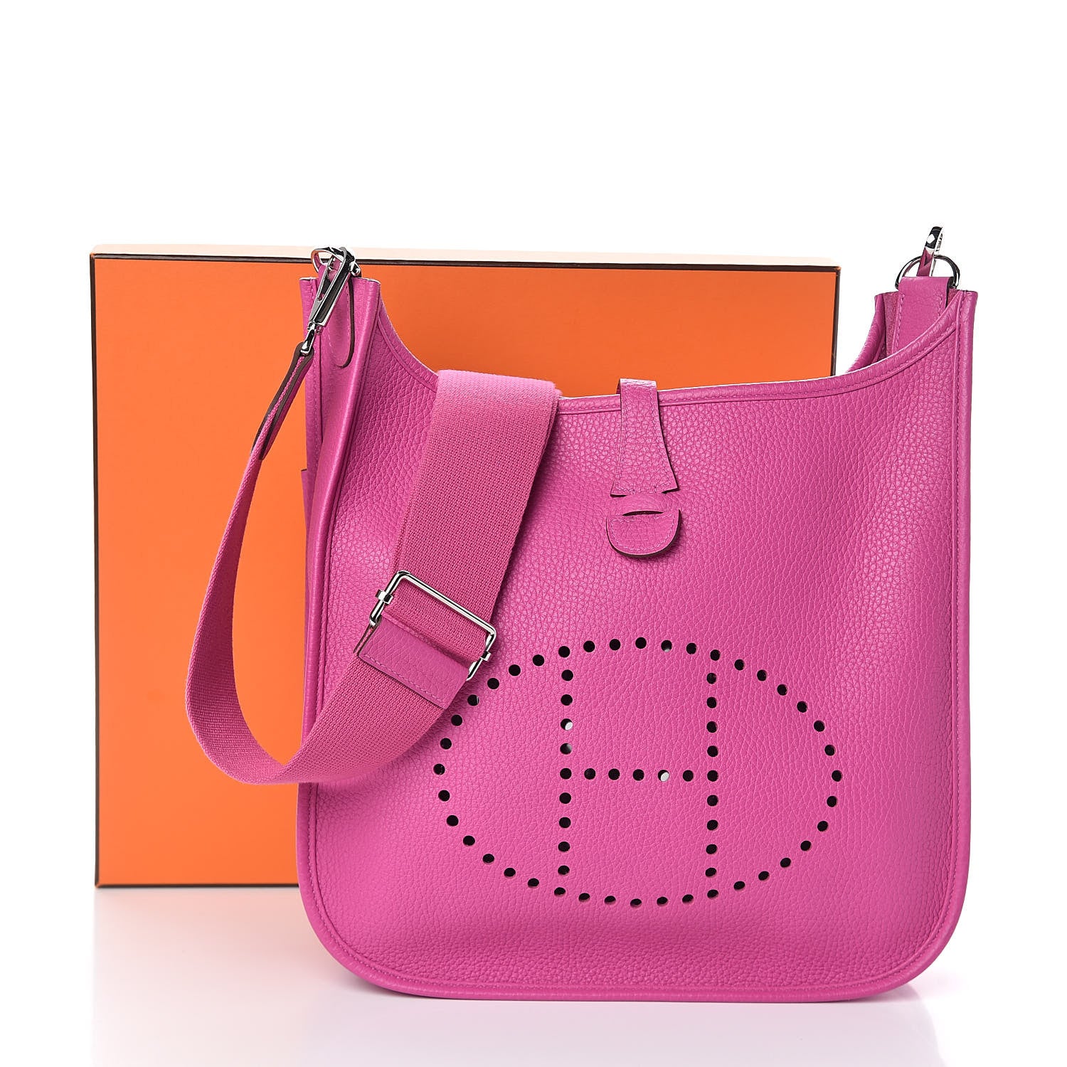 Hermes Taurillon Clemence Evelyne III PM Magnolia 11 of 11