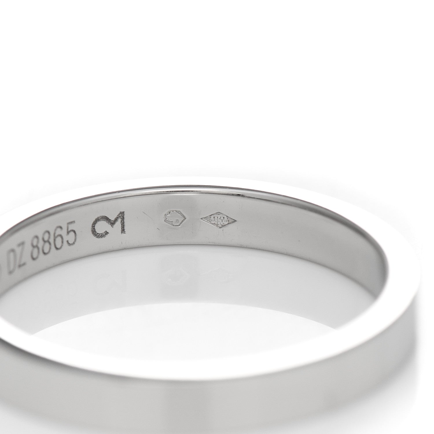 Cartier Platinum 3mm C De Cartier Wedding Band 58 8.5 6 of 6