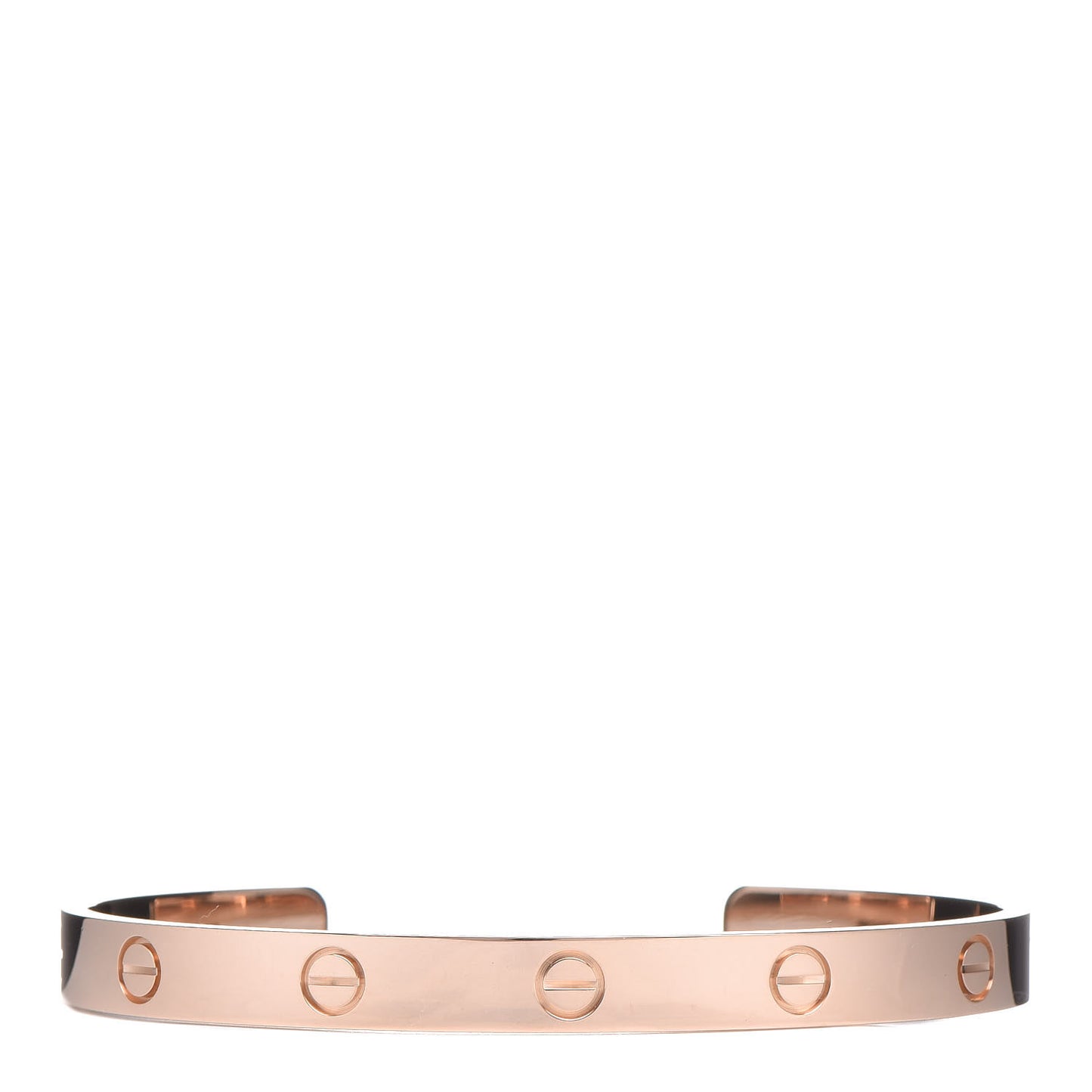 18K Pink Gold LOVE Cuff Bracelet 19
