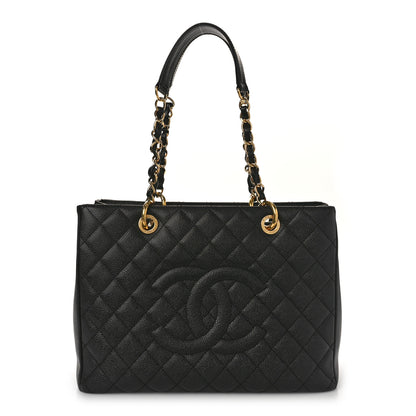 Chanel Caviar Quilted Grand Shopping Tote GST Black 1 of 11