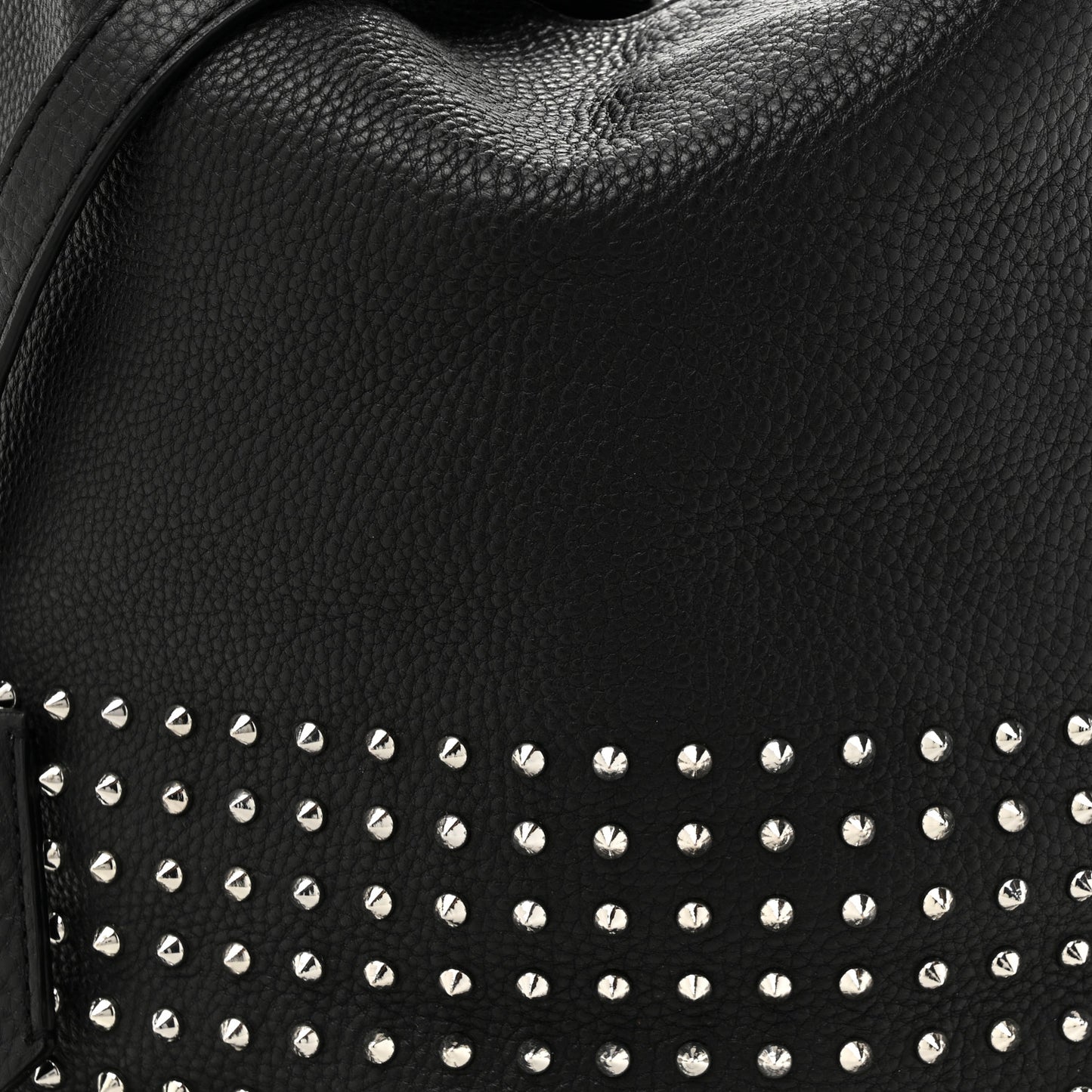 Calfskin Studded Medium Susanna Hobo Black