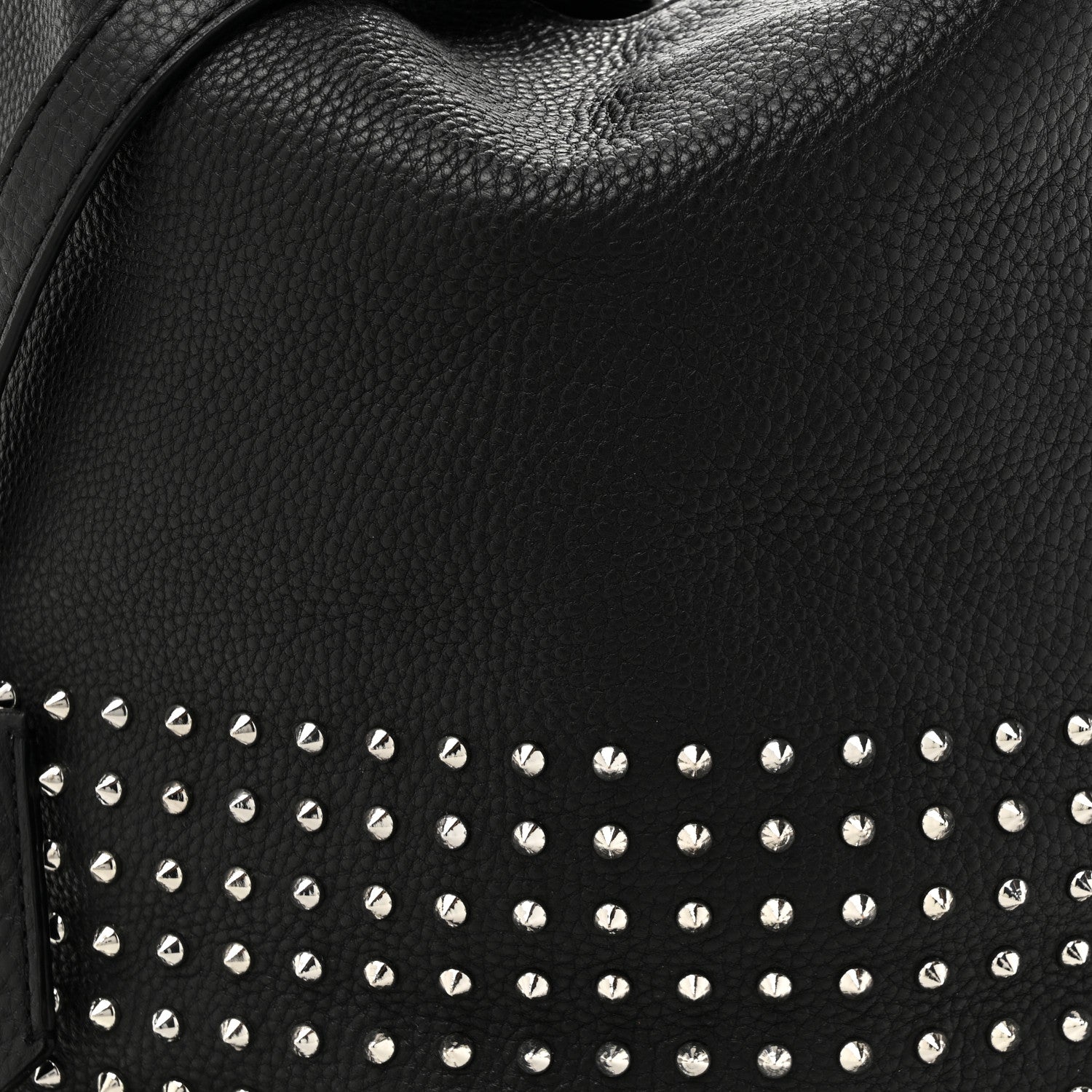 Burberry Calfskin Studded Medium Susanna Hobo Black 7 of 9