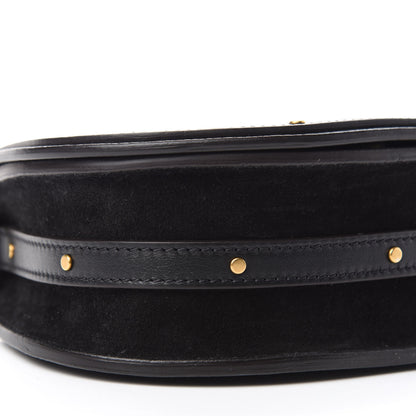 Chloe Calfskin Suede Small Nile Bracelet Bag Black 6 of 10
