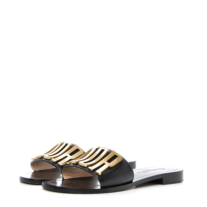 Christian Dior Calfskin Dio(r)evolution 10mm Slide Sandals 38 Black 3 of 10
