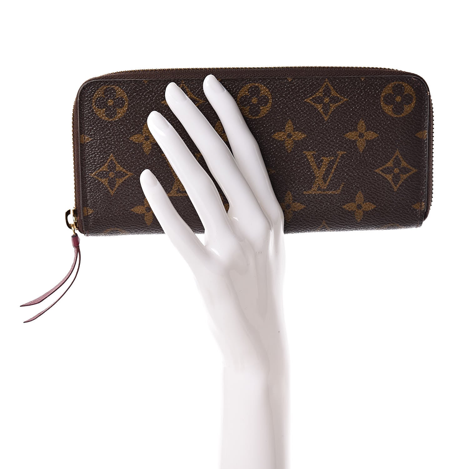Louis Vuitton Monogram Clemence Wallet Fuchsia 2 of 9