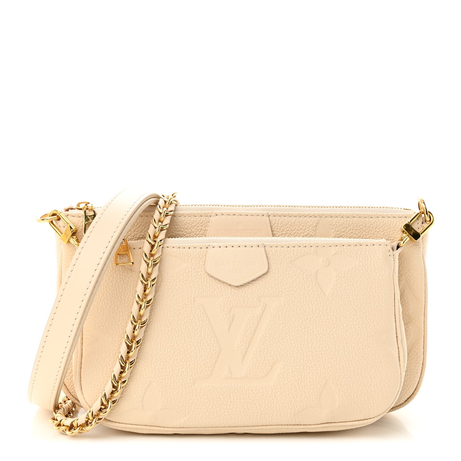 Louis Vuitton LOUIS VUITTON Empreinte Monogram Giant Multi Pochette Accessories Cream 1 of 11