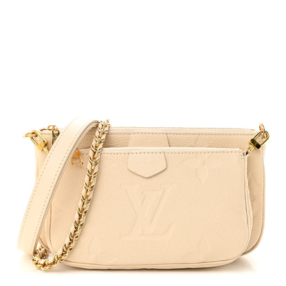 Louis Vuitton LOUIS VUITTON Empreinte Monogram Giant Multi Pochette Accessories Cream 1 of 11
