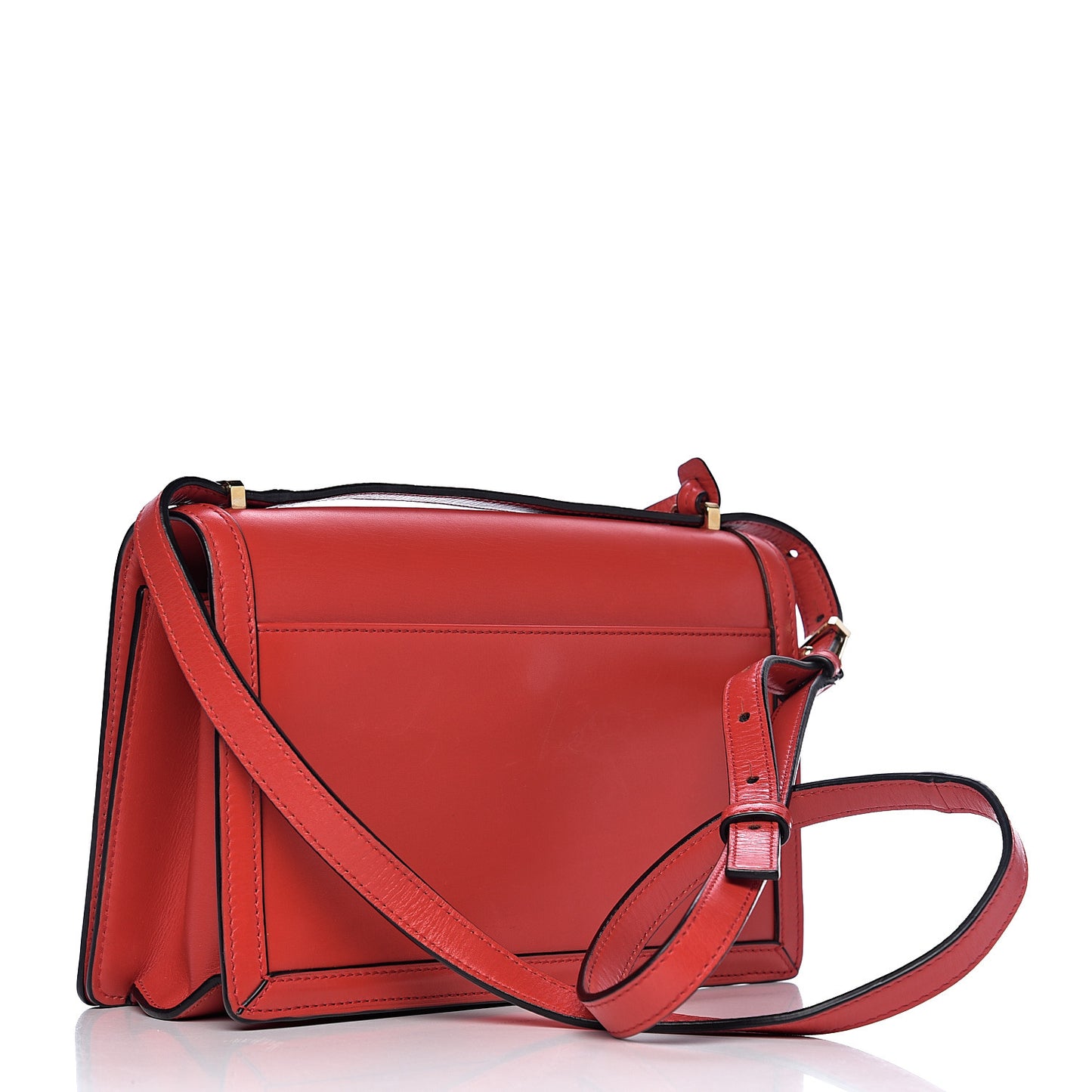Calfskin Small Barcelona Shoulder Bag Red