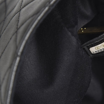 Chanel Lambskin Quilted Medium Cruise Charm Single Flap Black 7 of 16