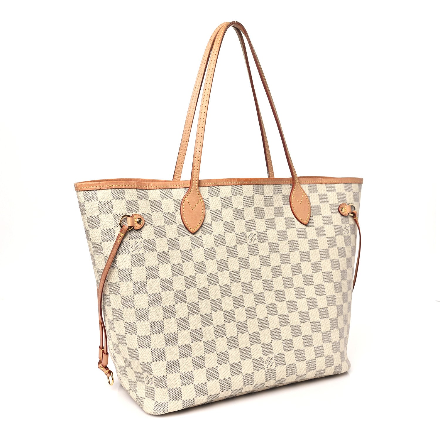 Louis Vuitton Damier Azur Neo Neverfull MM Rose Ballerine 4 of 13