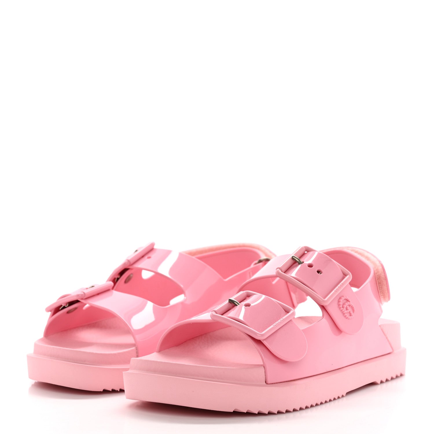 Gucci Rubber Mini Double G Womens Isla Dad Sandals 35 Wild Rose 3 of 11
