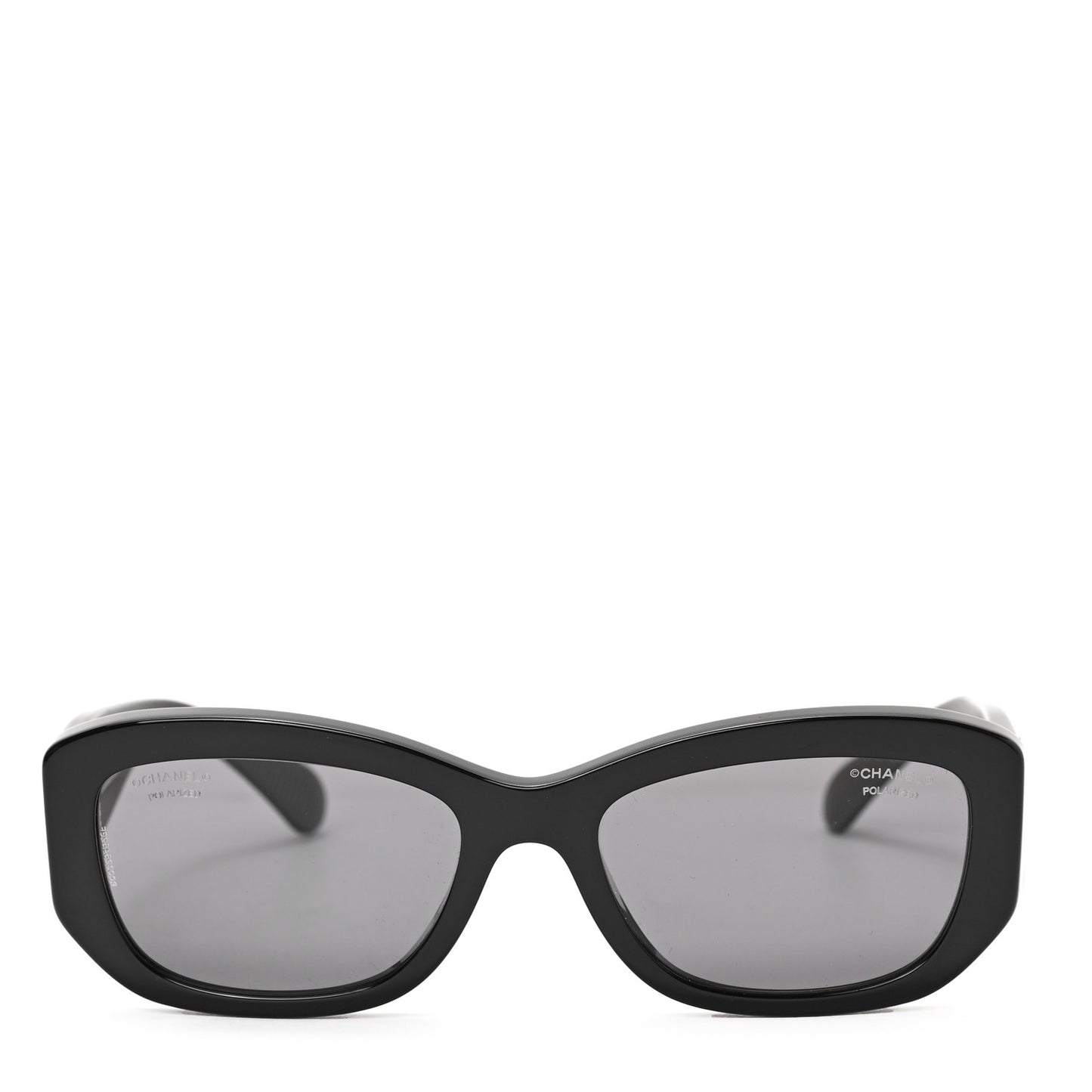 Acetate Rectangle Sunglasses 5493 Black