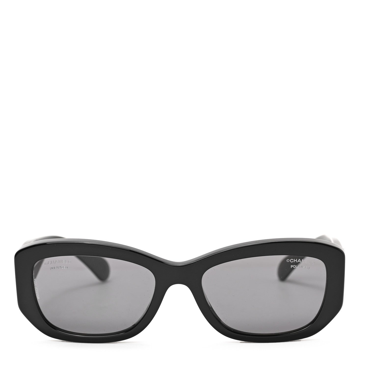 Chanel Acetate Rectangle Sunglasses 5493 Black 2 of 6