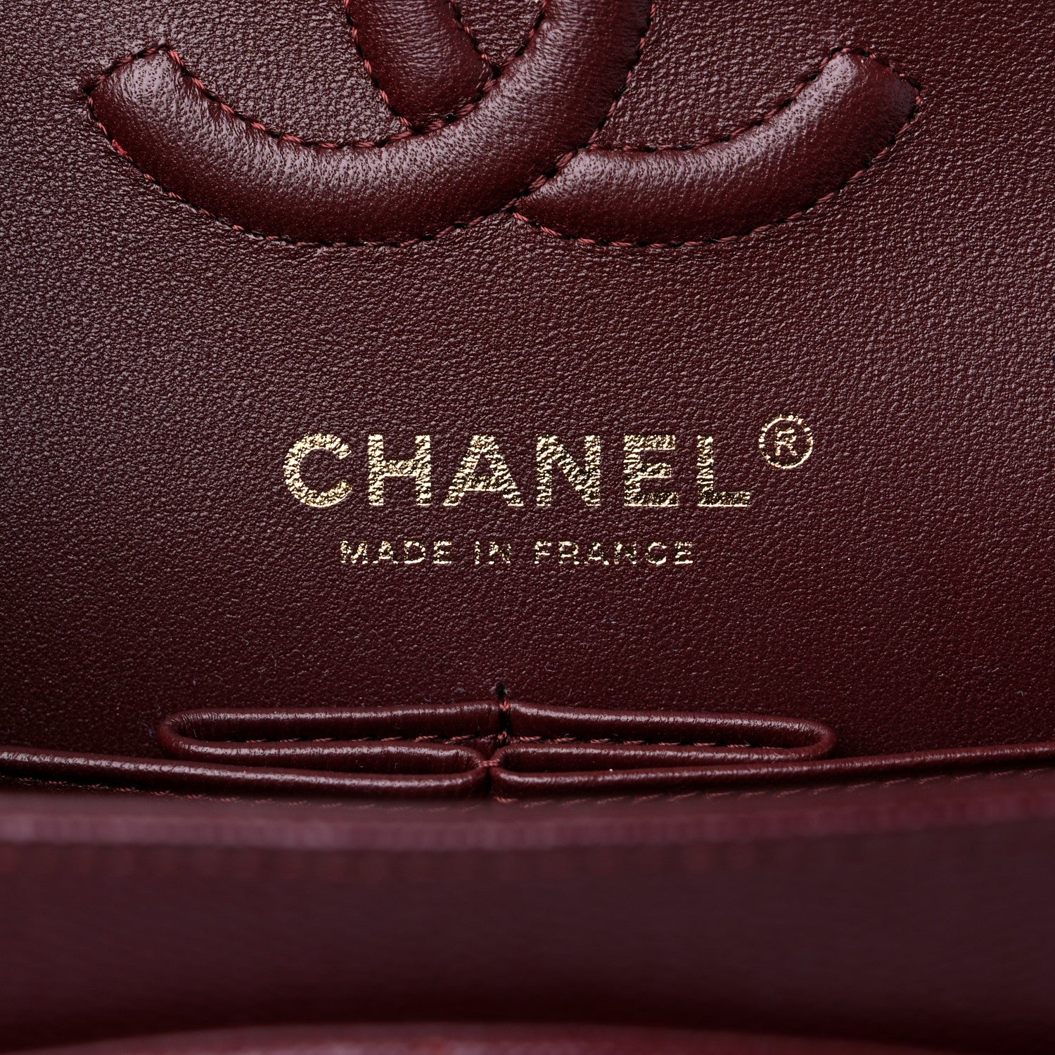 Chanel Caviar Quilted Small Double Flap Burgundy 6 of 10