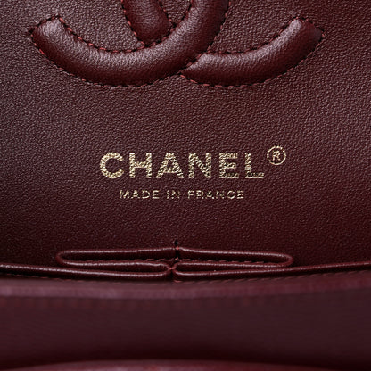 Chanel Caviar Quilted Small Double Flap Burgundy 6 of 10