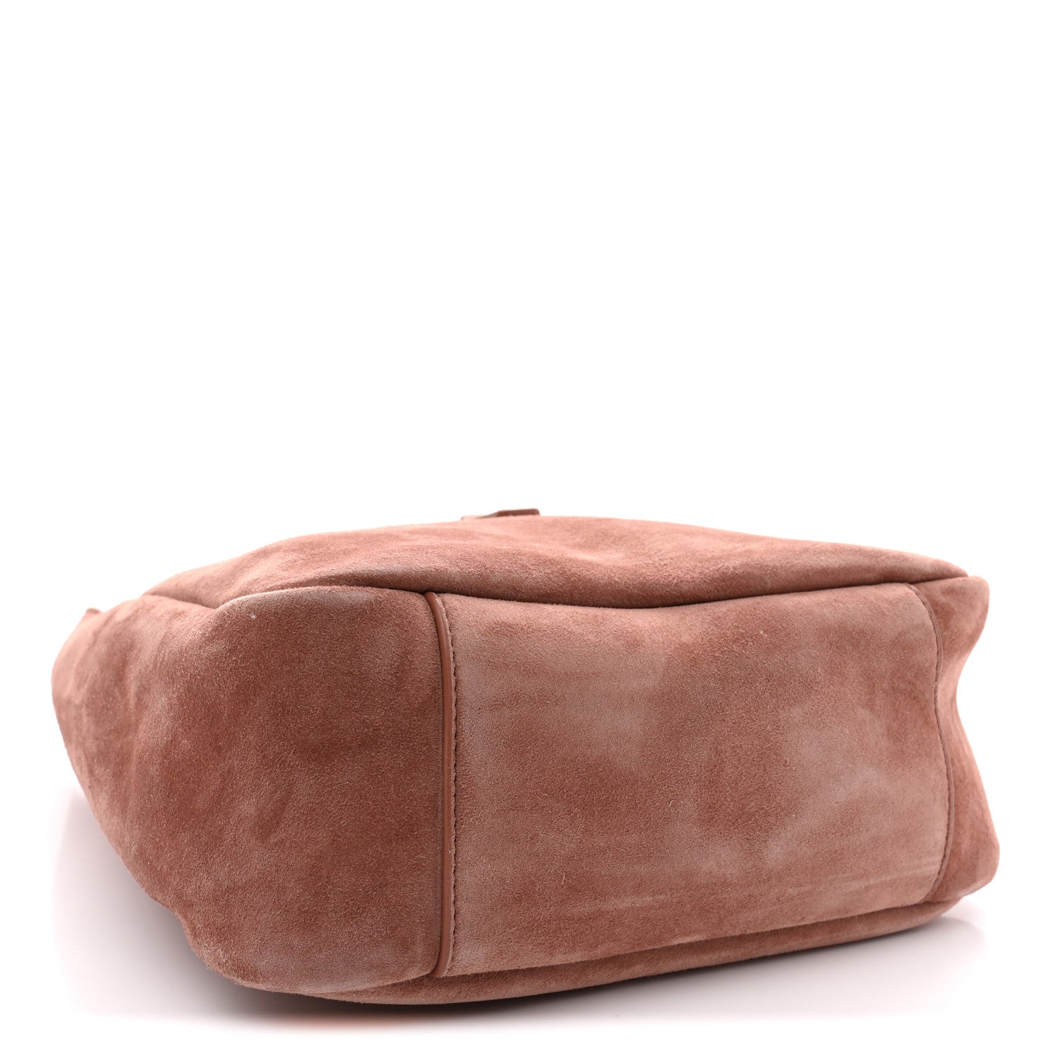 Saint Laurent Suede Calfskin Small Le 5 A 7 Soft Hobo Barley Pink 4 of 11