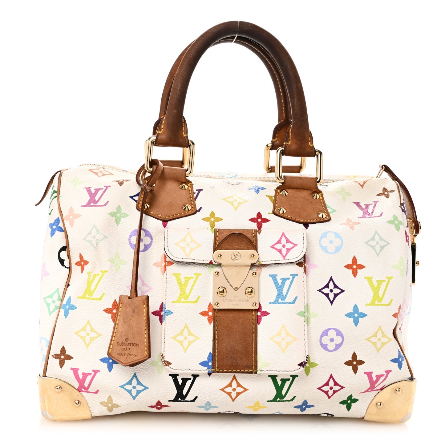 Monogram Multicolor Speedy 30 White