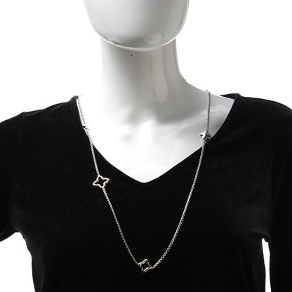 David Yurman Sterling Silver 25mm Quatrefoil Chain Necklace 1 of 4